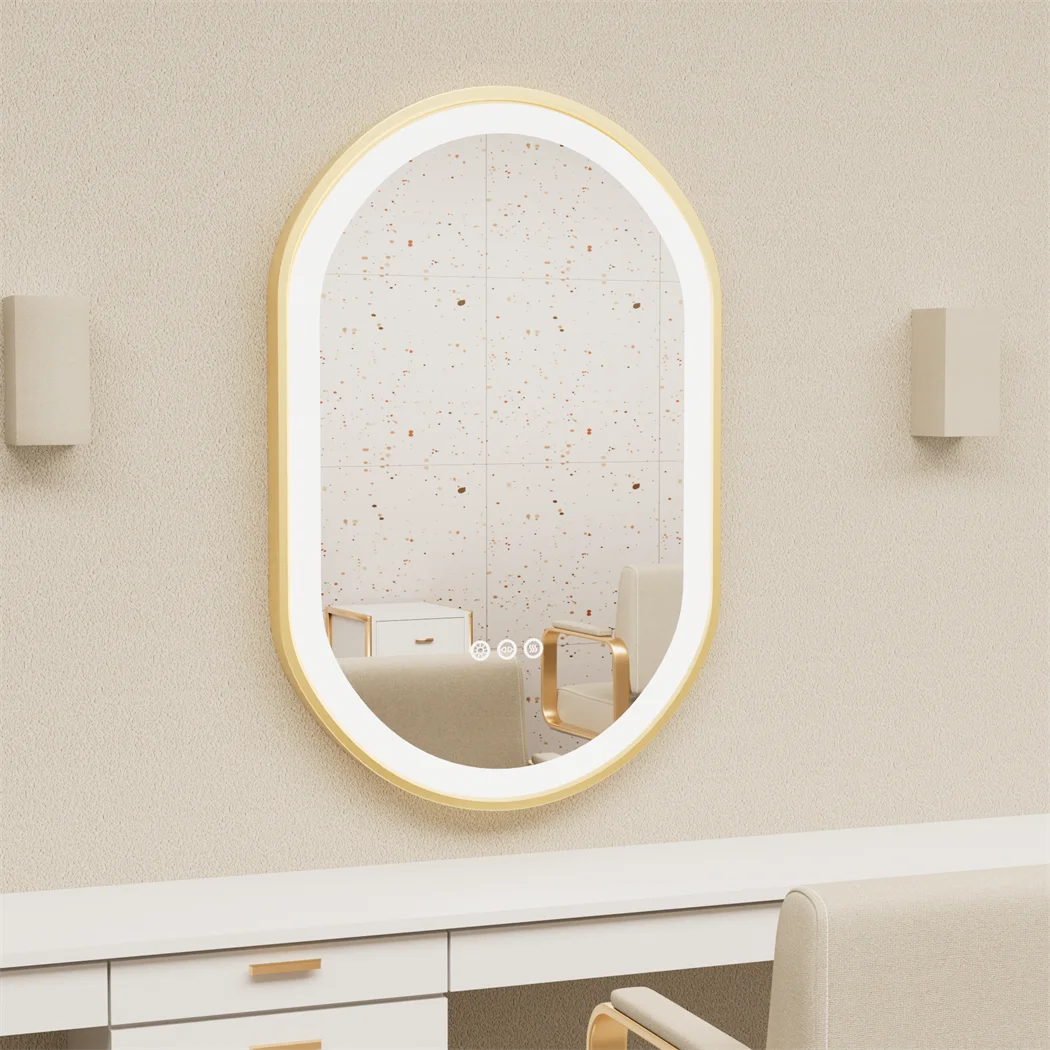 LUVODI Luxury Oval Led Illuminated Bathroom Mirror