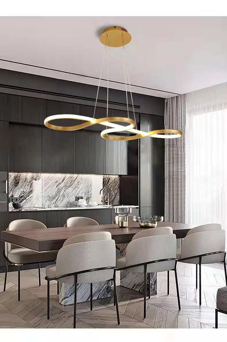 White Black Gold Led Pendant Light for Kitchen Dinning Room
