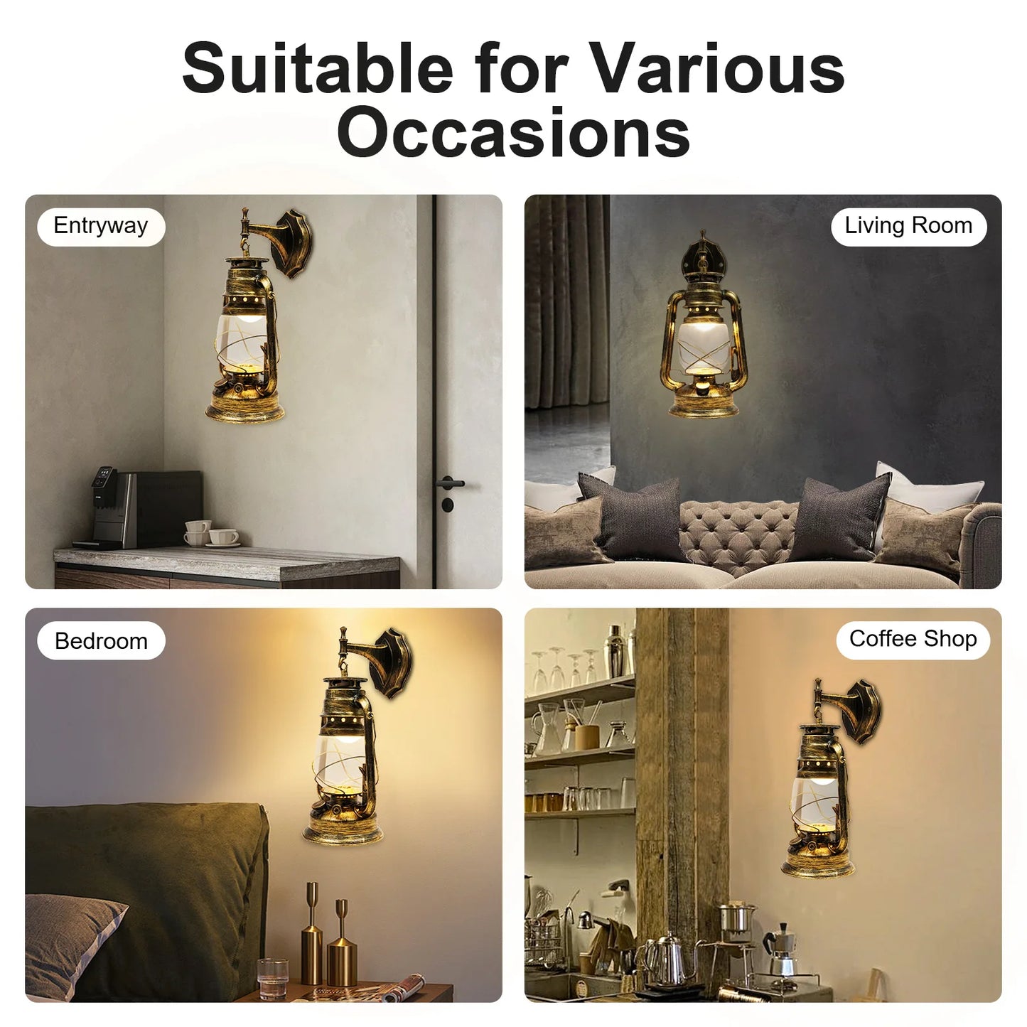 Vintage Iron Wall Sconce LED