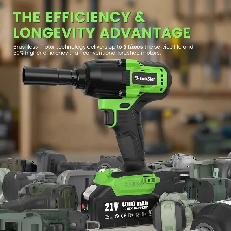 TaskStar 1000N.m Brushless Impact Wrench