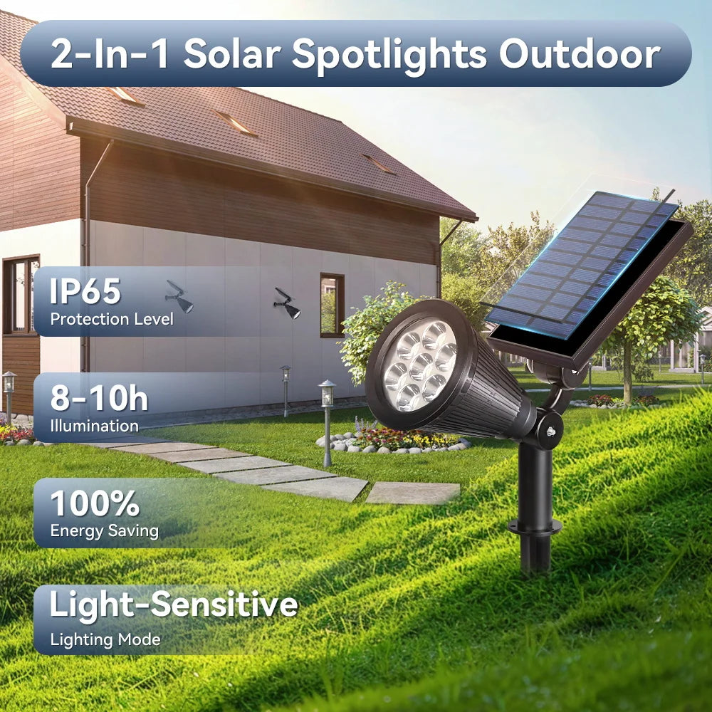 LED Lawn Lamp Adjustable Solar Garden Lights