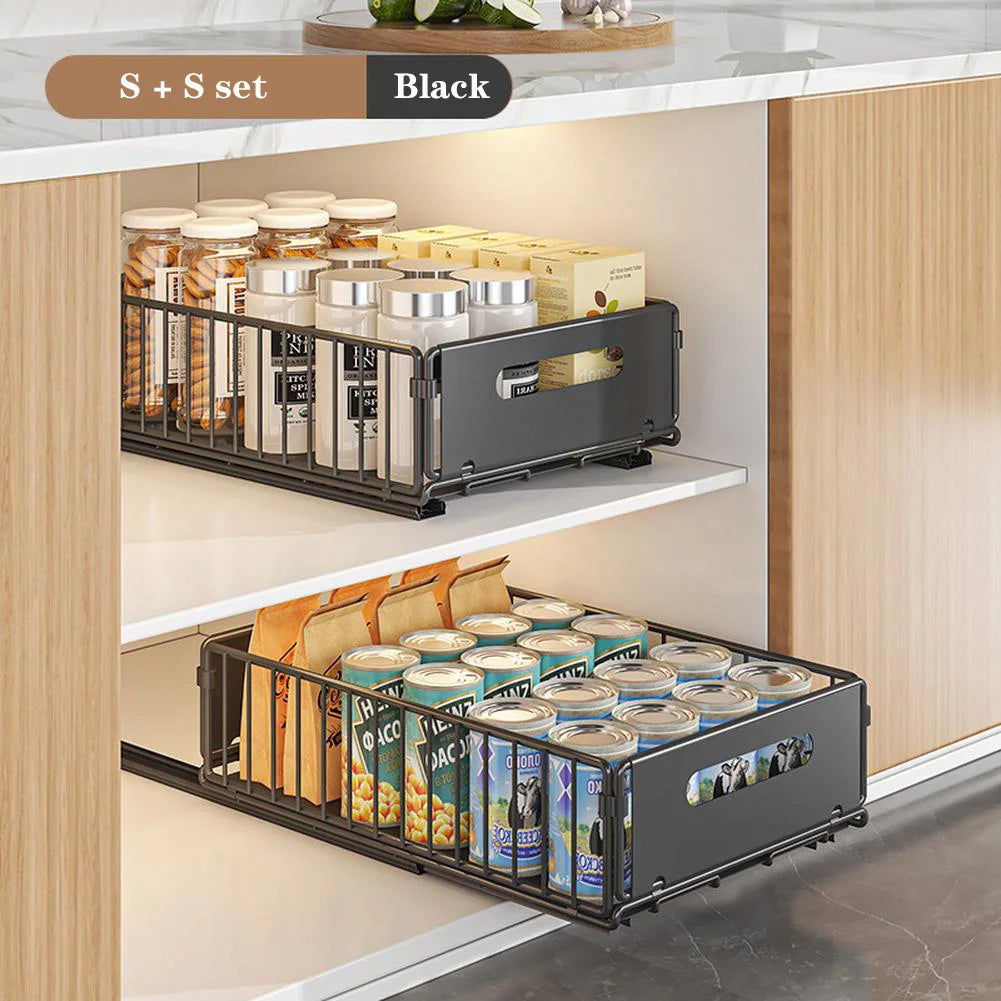 1pc/2pcs Pull Out Cabinet Organizer,