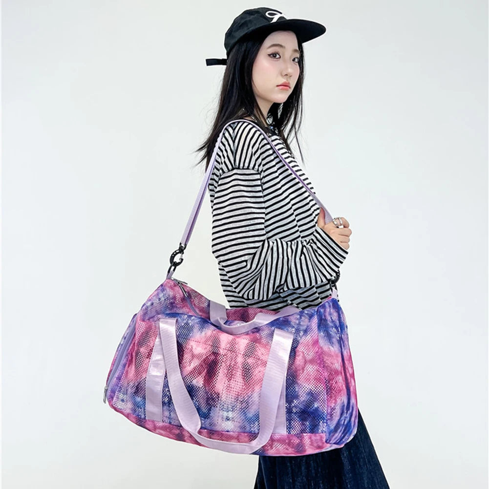 Mesh Travel Duffle Bag Luggage Bag