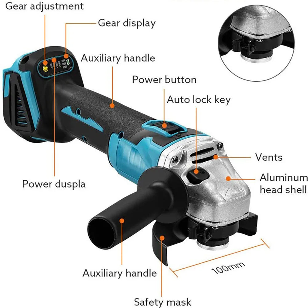 125MM Brushless Electric Angle Grinder