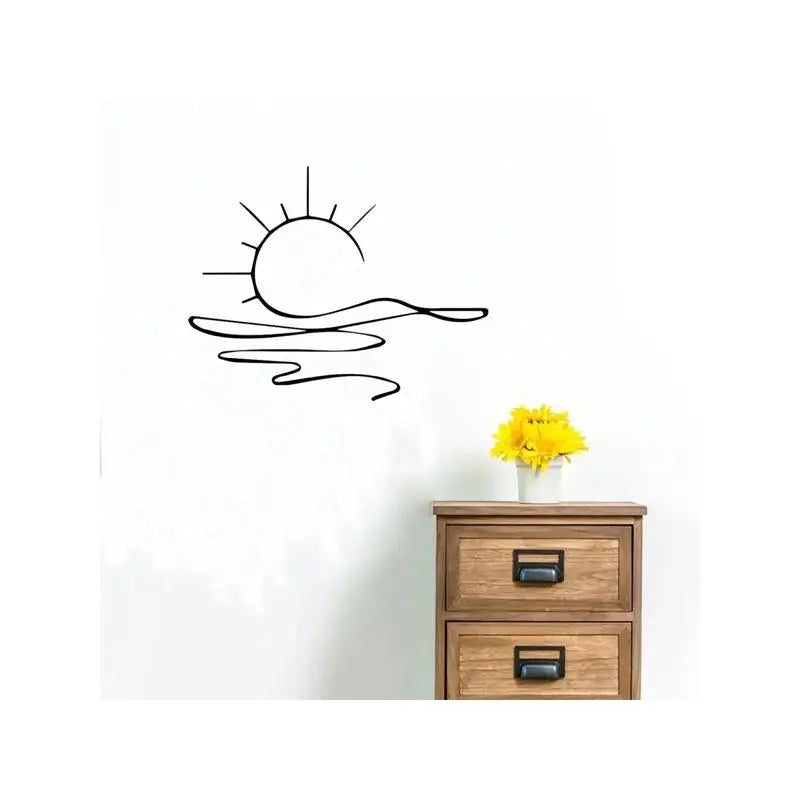 Modern Minimalist Sunrise Wall Art Print For Contemporary Home