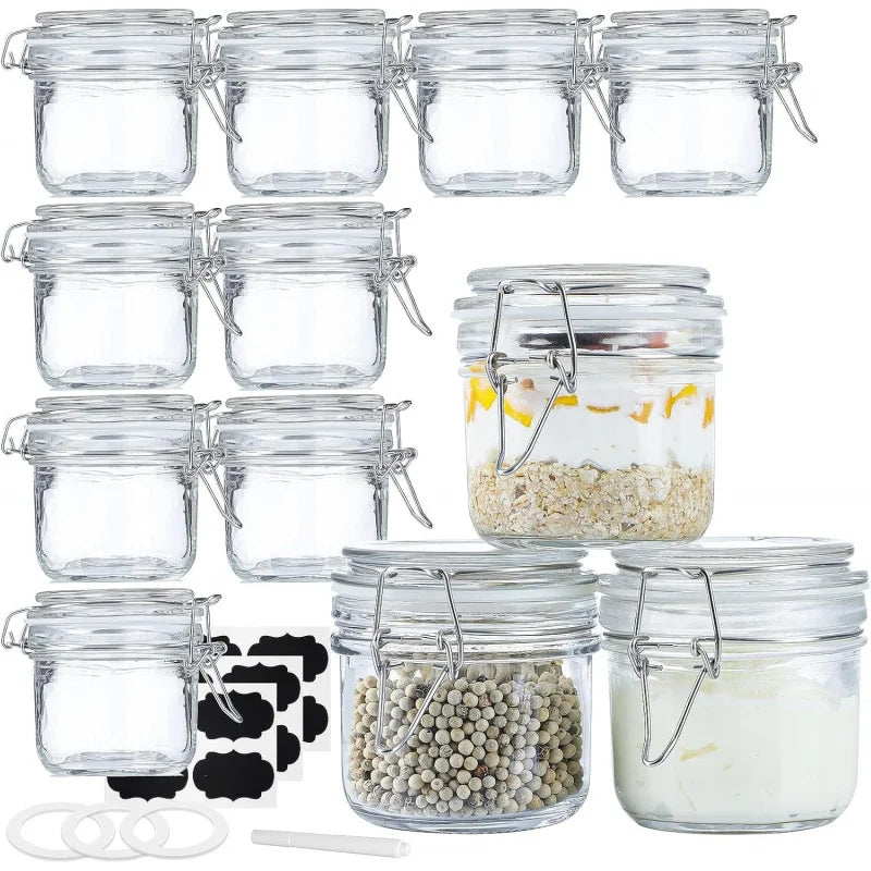 Mini Makers Set Glass Jars With Snap Lids