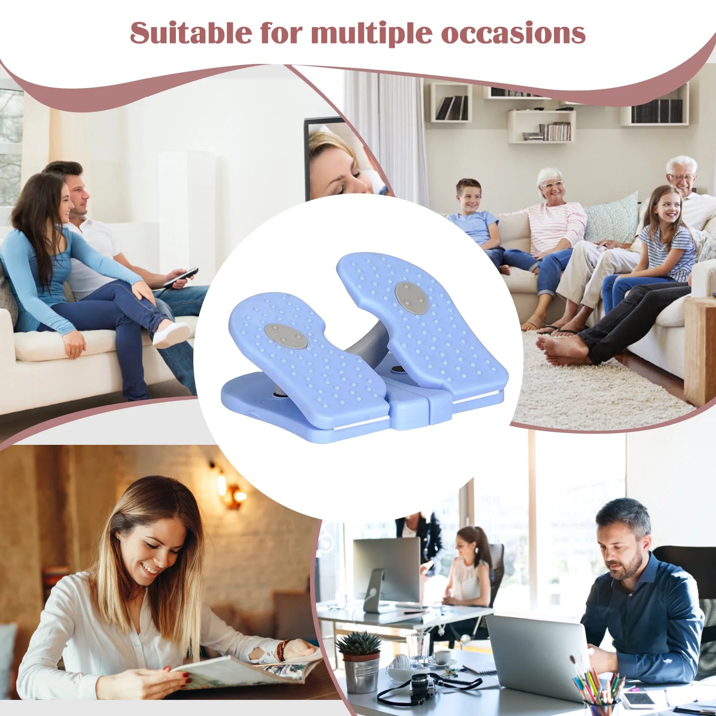 Alloet Portable Mini Standing Leg Stretch Board For Home Fitness