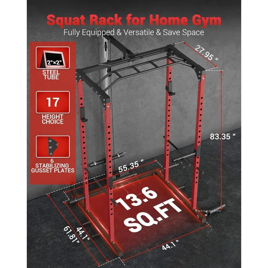 Power Cage and Racks for Home Gym