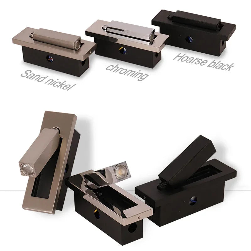 Nordic Indoor LED Wall Light Spotlight With RotationallyAdjustable Fixture System