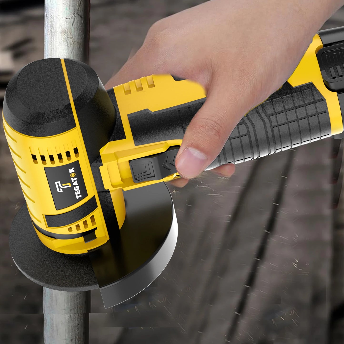 19500RPM Electric Angle Grinder Polishing Tool Cordless Portable Mini Cutting Machine 12V Rechargeable Battery