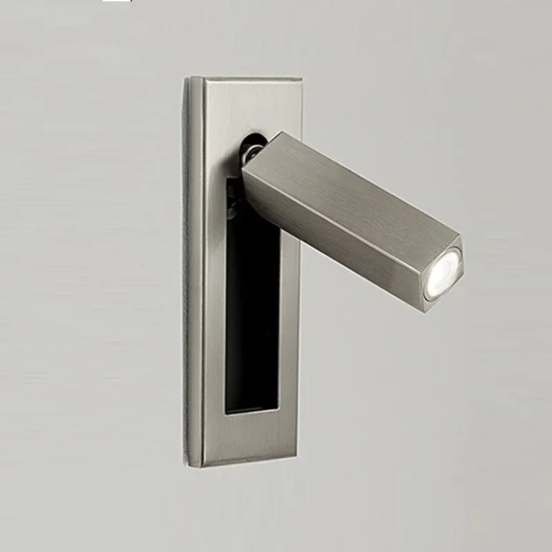 Nordic Indoor LED Wall Light Spotlight With RotationallyAdjustable Fixture System