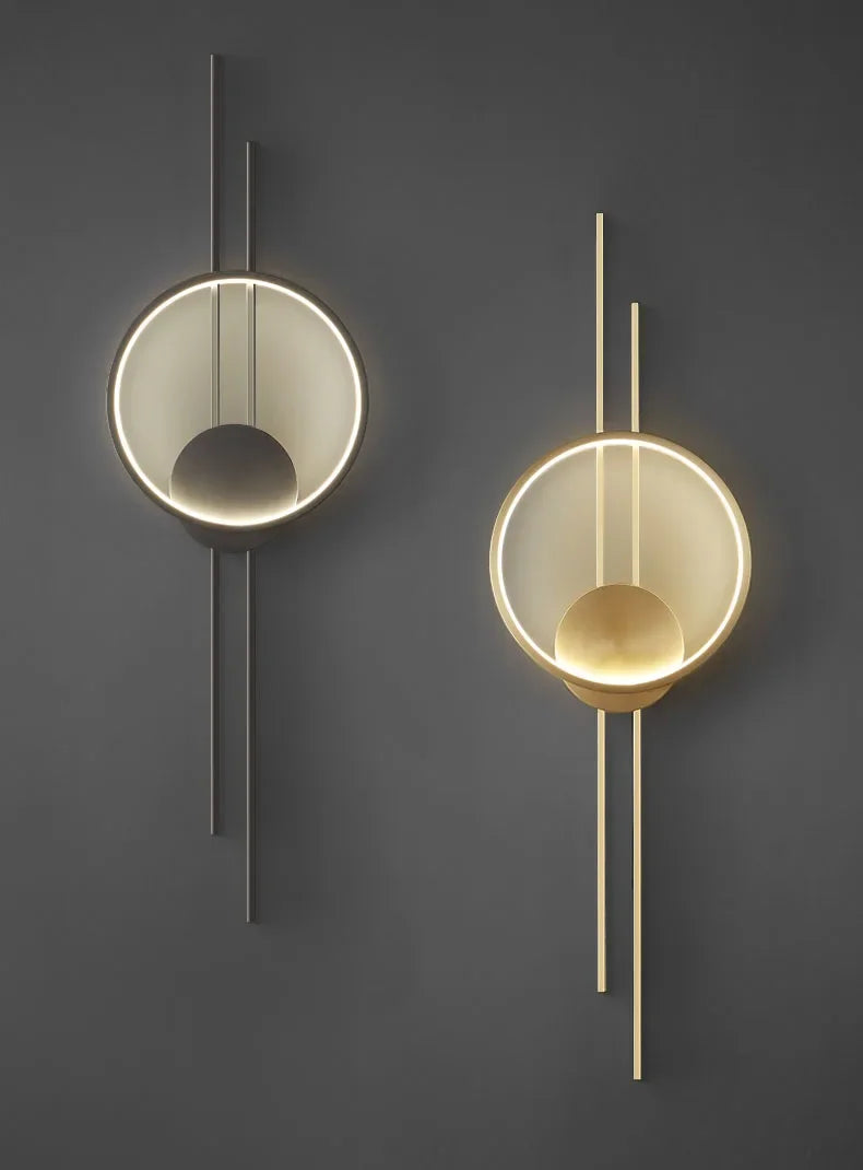 Enerlord Nordic Copper LED Wall Light Fixture Modern