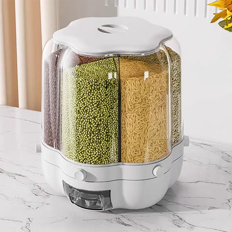 Rotating Food Storage Containers