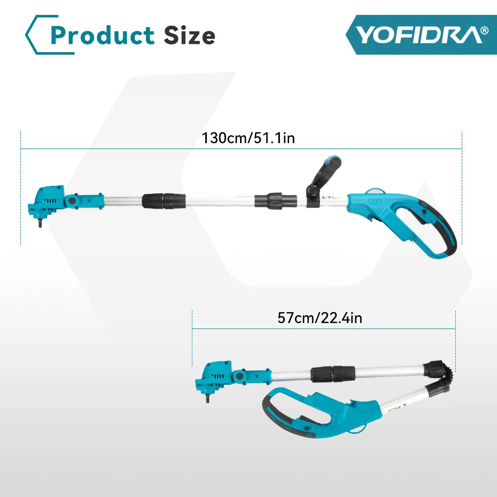 YOFIDRA 9 Inch Brushless Electric Lawn Mower 3000W мощность