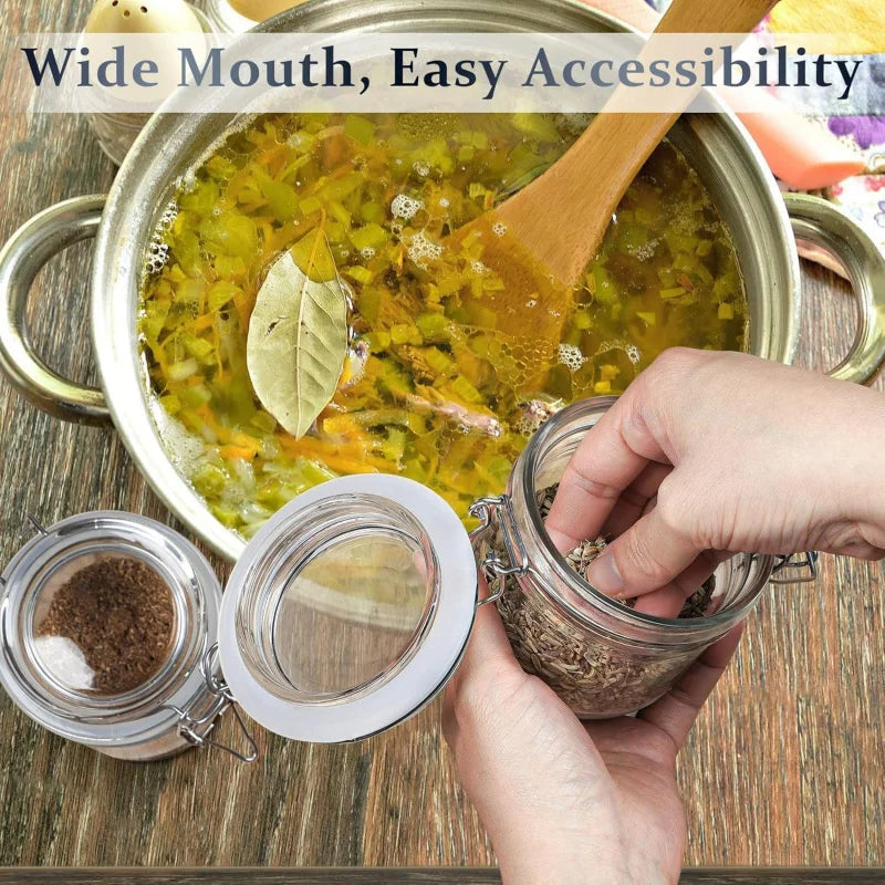 Mini Makers Set Glass Jars With Snap Lids