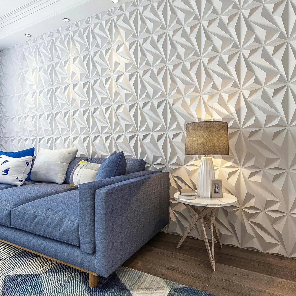 APWIKOGER 3D Wall Panel Diamond PVC Modern Interiors