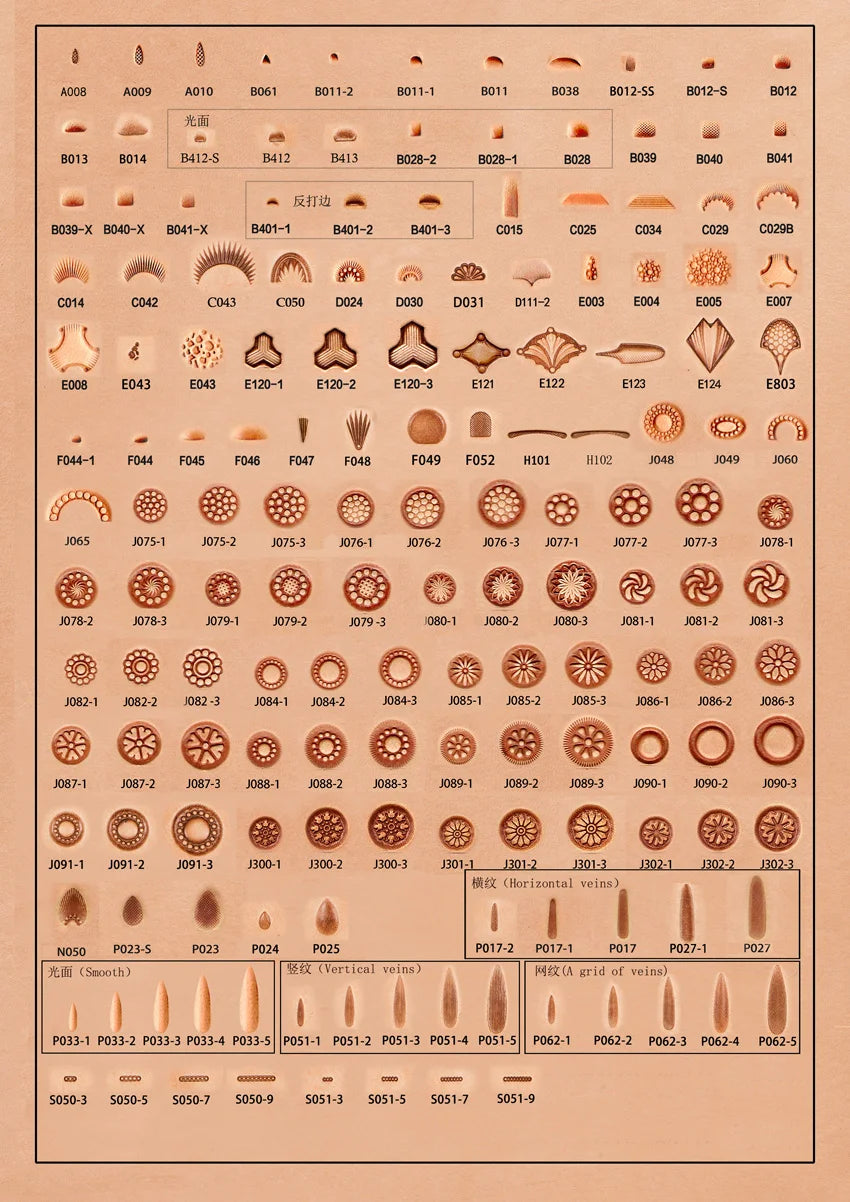 Zhongjiang Leather Stamping Tool Stainless Steel Professional