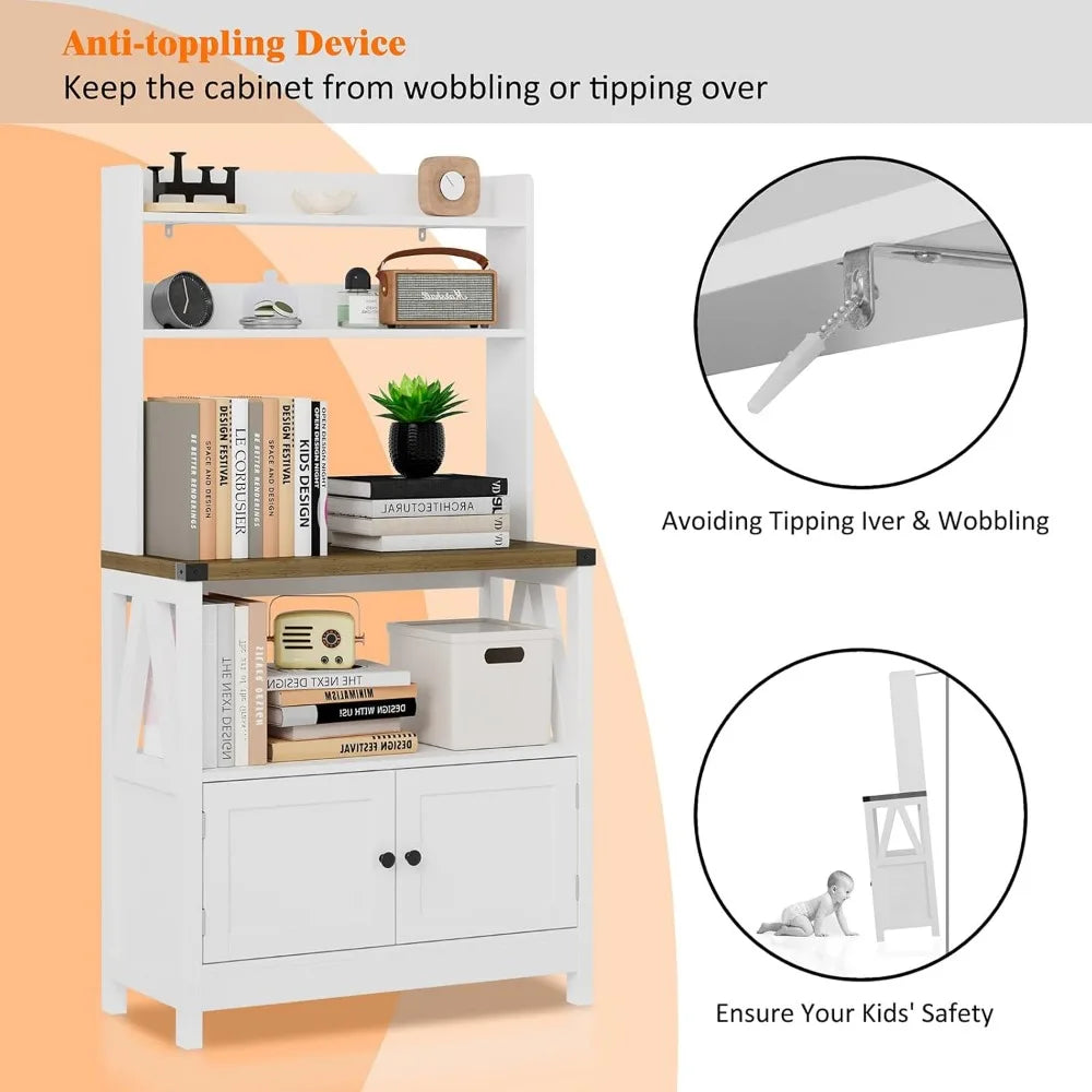 5-Tier Freestanding Kitchen Storage Cabinet