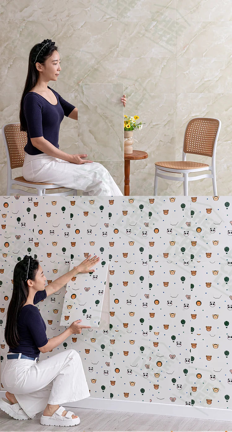3D Self Adhesive Peel and Stick Wall Tiles 50 Pieces