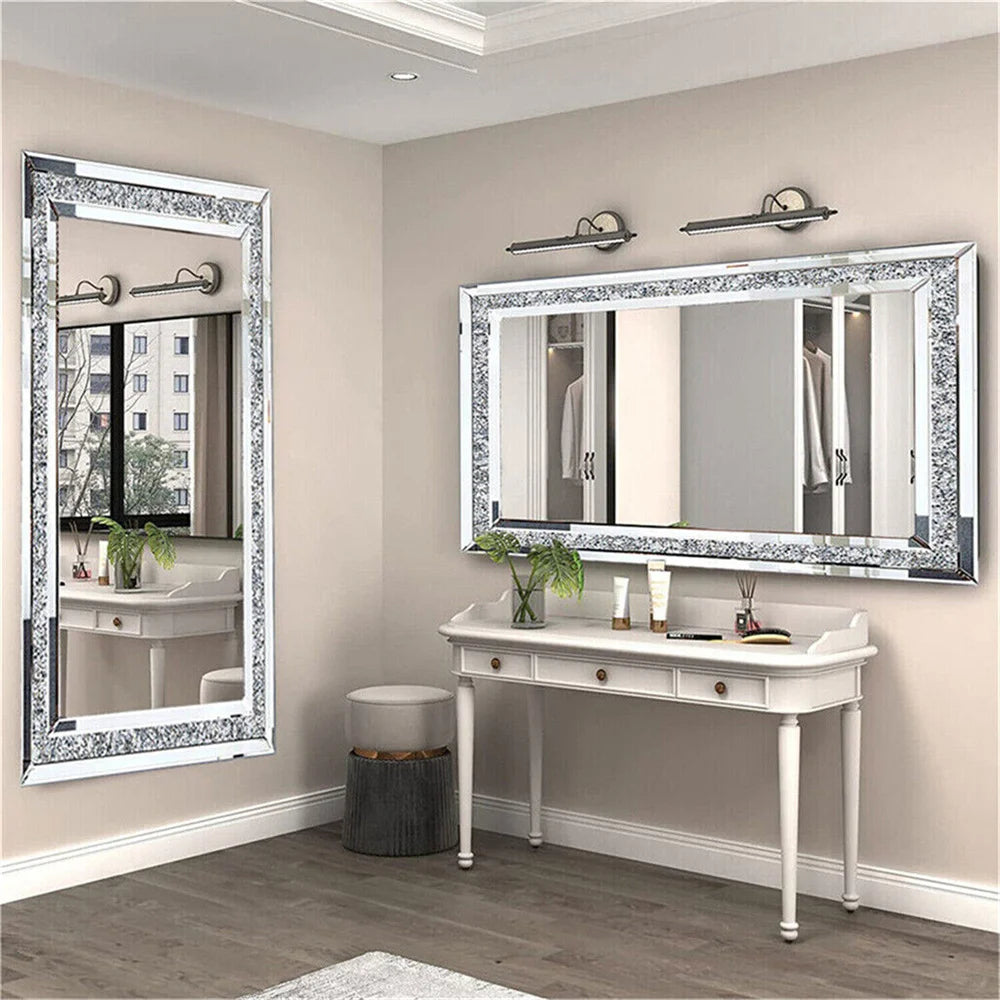 XXXL Large Charming Diamond Decorative Wall Mirror