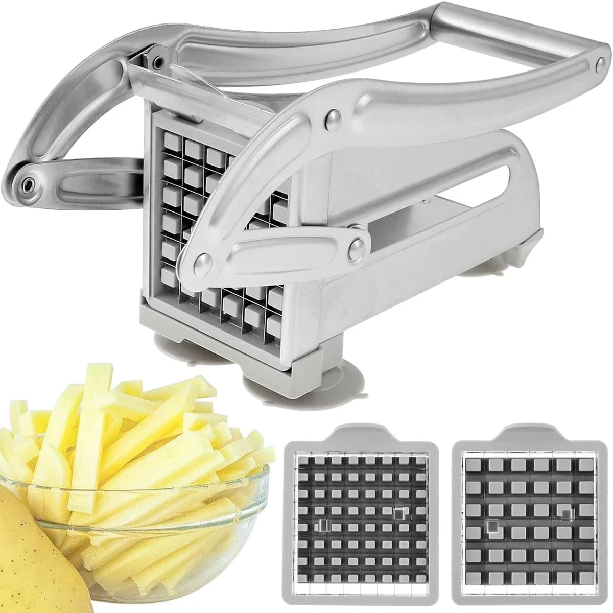 French Fries Cutter Stainless Steel Blade For Easy Home Cooking