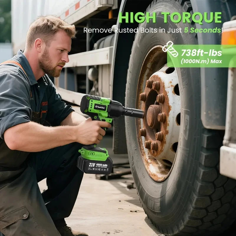 TaskStar 1000N.m Brushless Impact Wrench