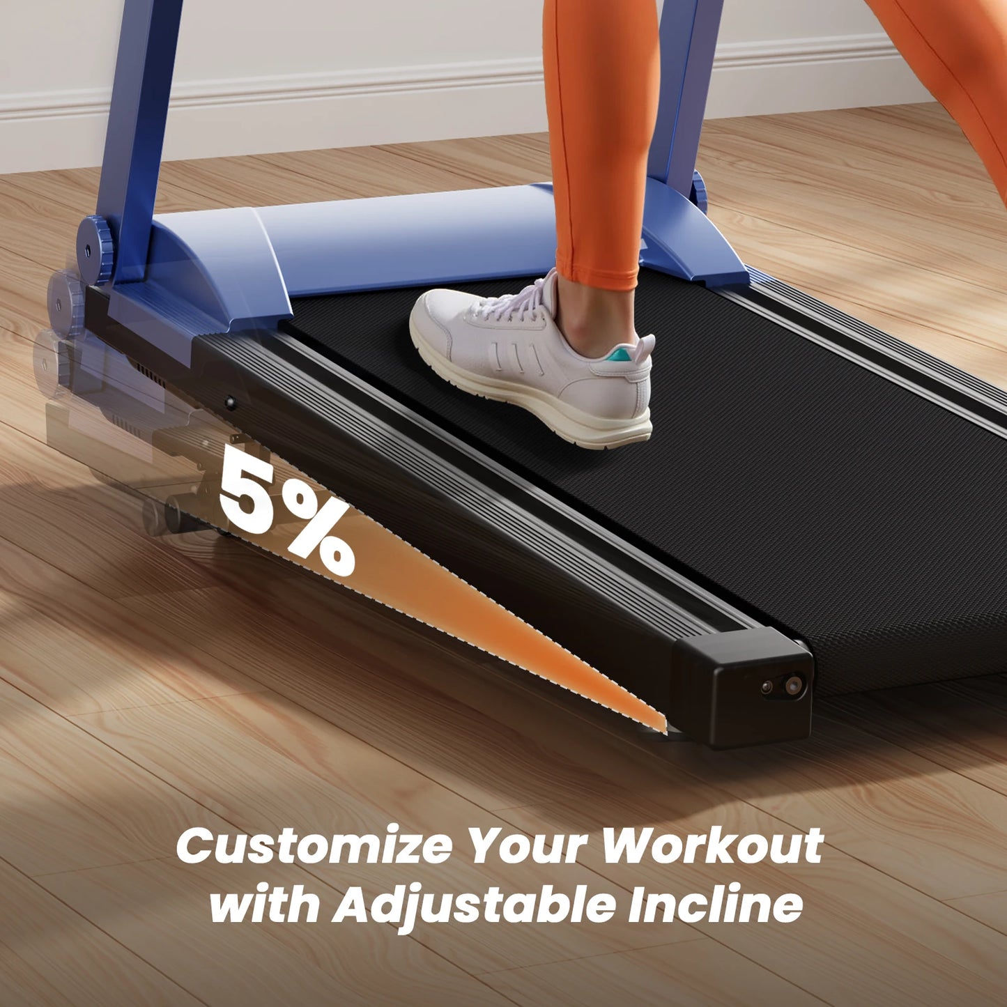 Driving Power 3.0 HP Treadmill With Adjustable Incline PerformanceEnhancementModule