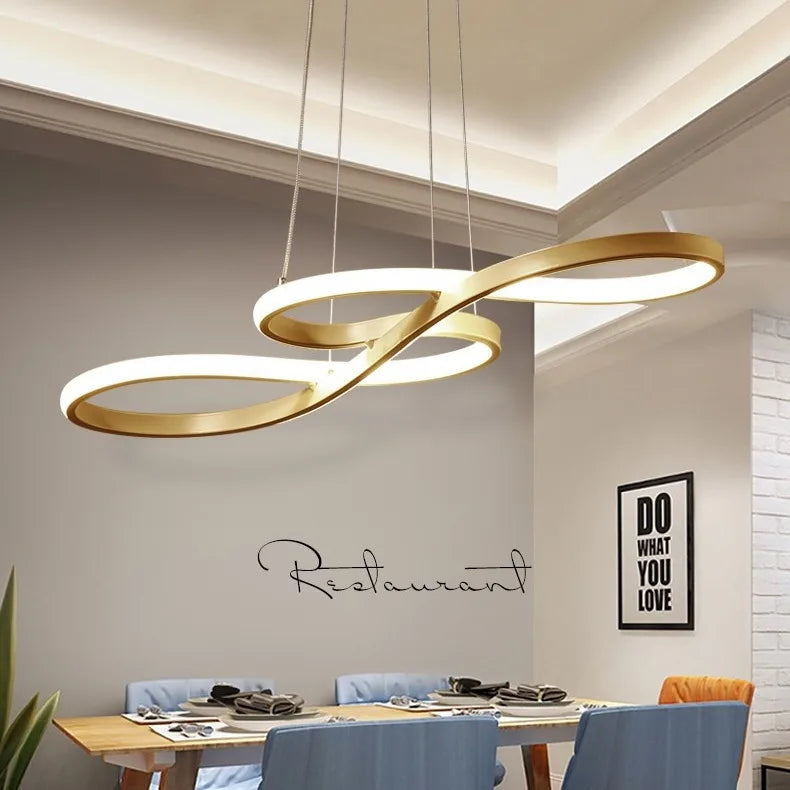White Black Gold Led Pendant Light for Kitchen Dinning Room