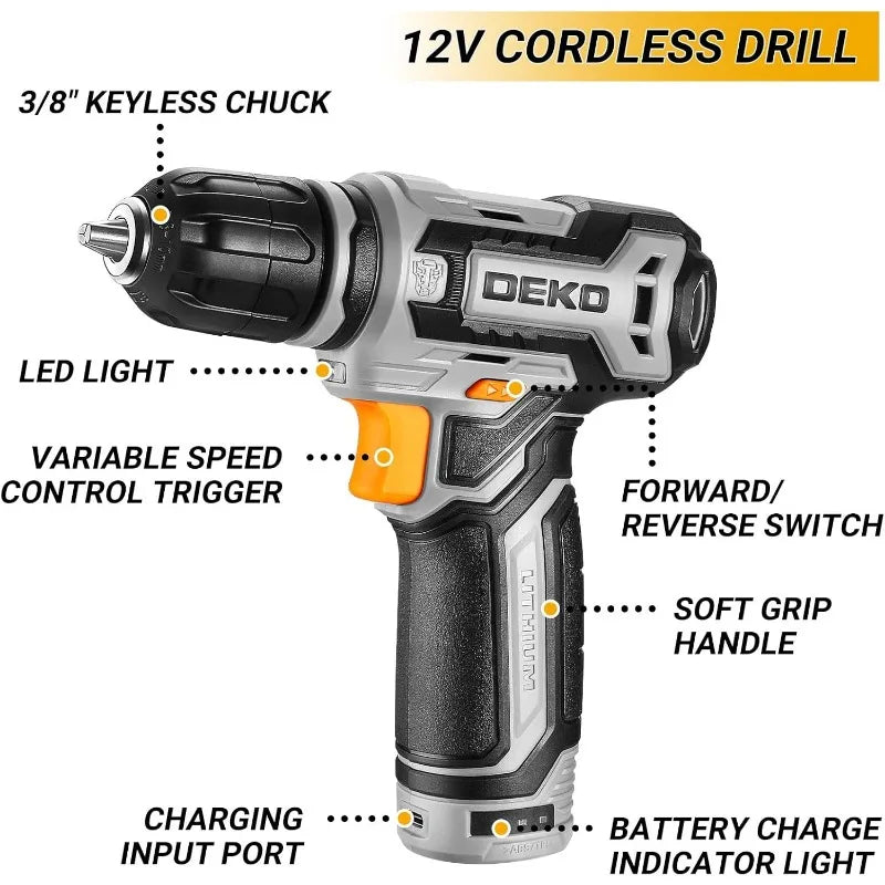 Tool Kit Box Drill Set