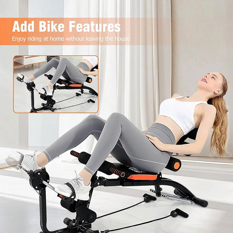 KBQ Foldable Abdominal Exercise Bench For Core Strength Training