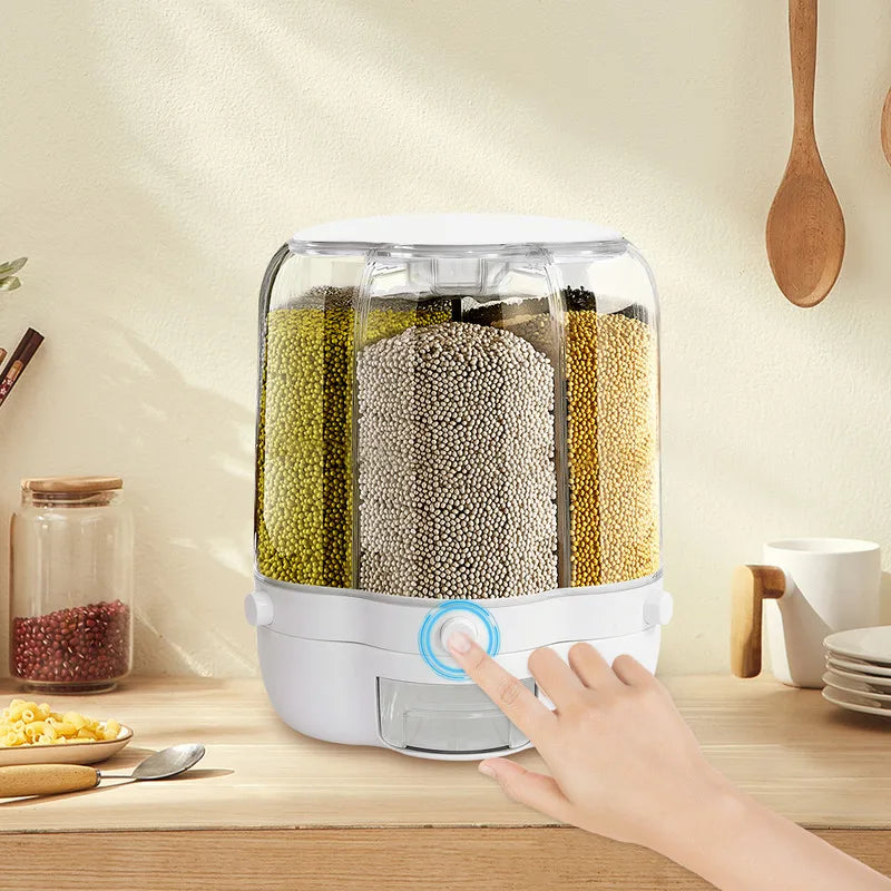 Rotating Food Storage Containers
