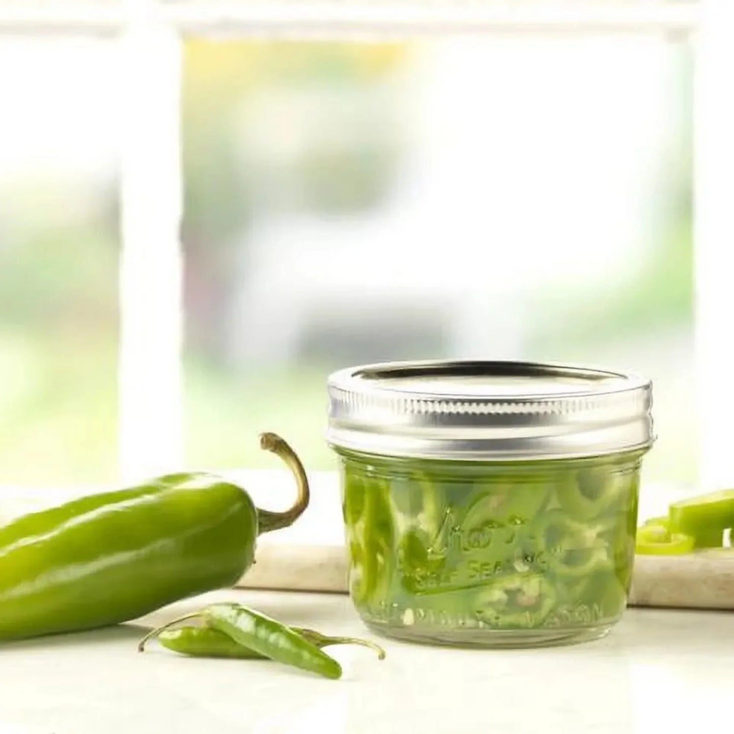 Canning Jars, with Lids and Bands,