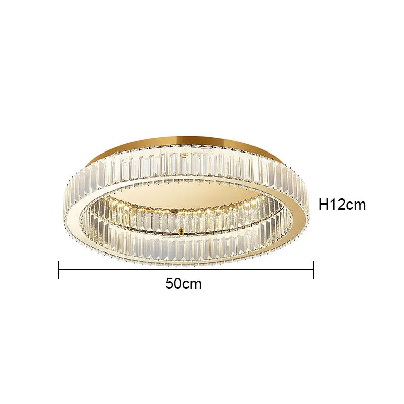 Modern Gold Crystal  Ceiling Chandelier