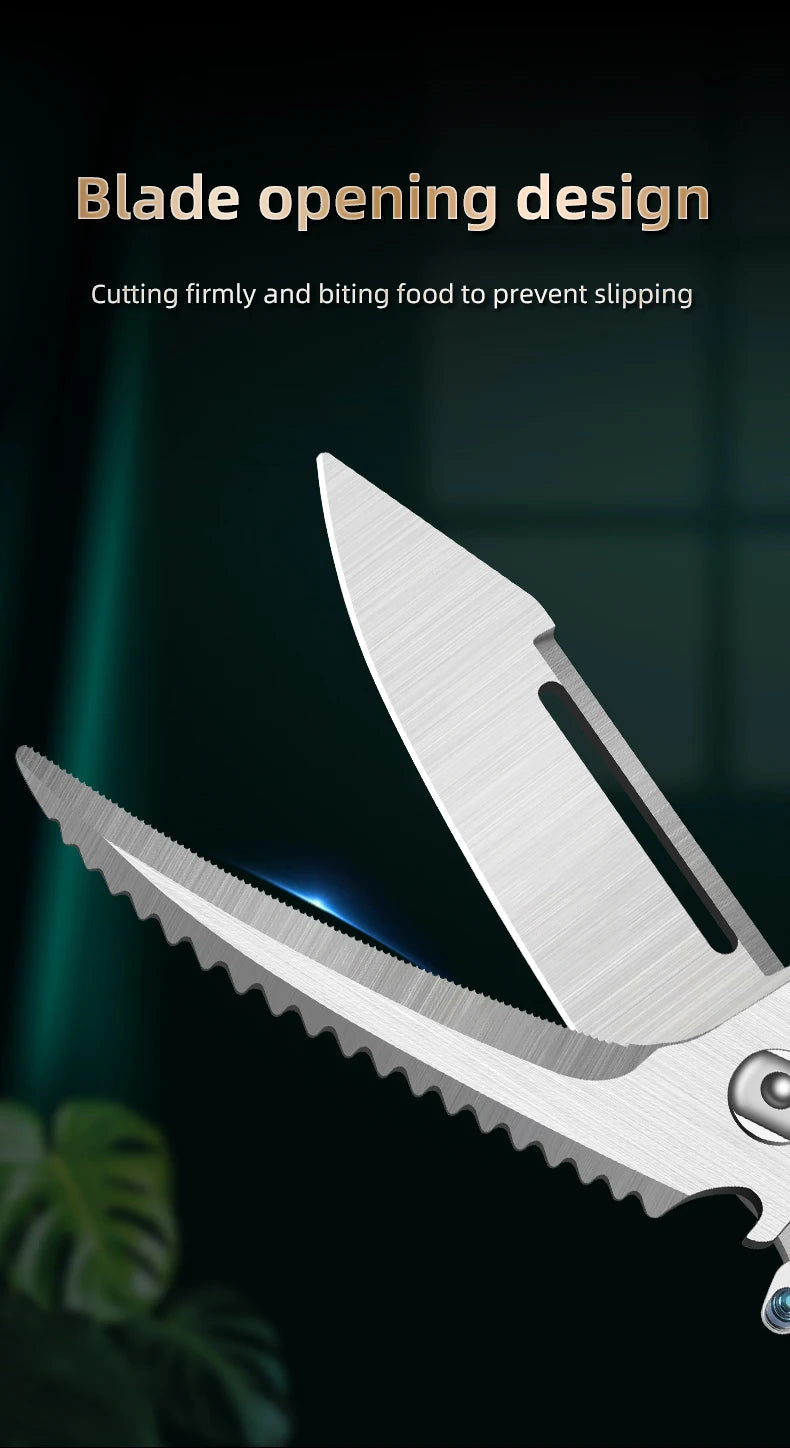 Heavy Duty Poultry Shears Professional Kitchen Stainless Steel