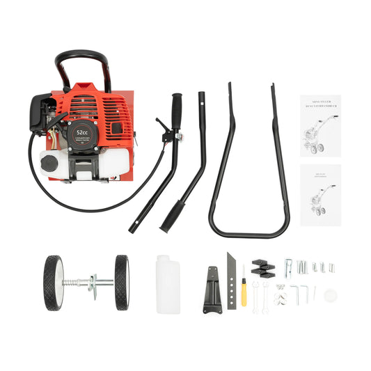 52cc 2 Stroke Gasoline Powered Garden Tiller For Soil Cultivation