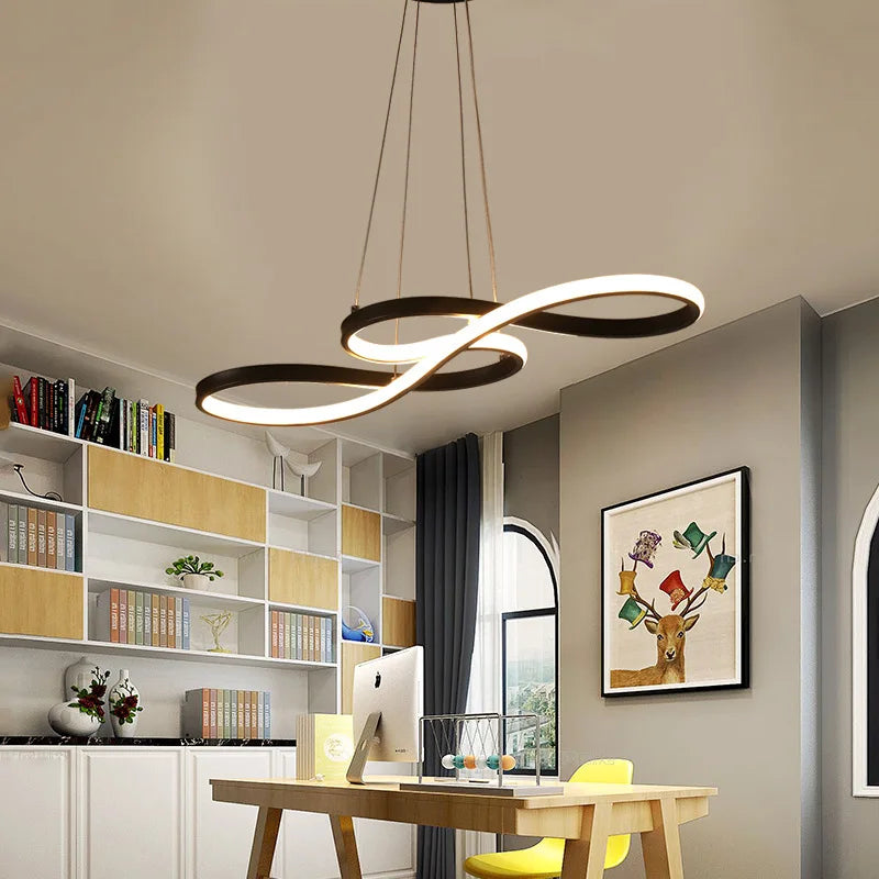White Black Gold Led Pendant Light for Kitchen Dinning Room