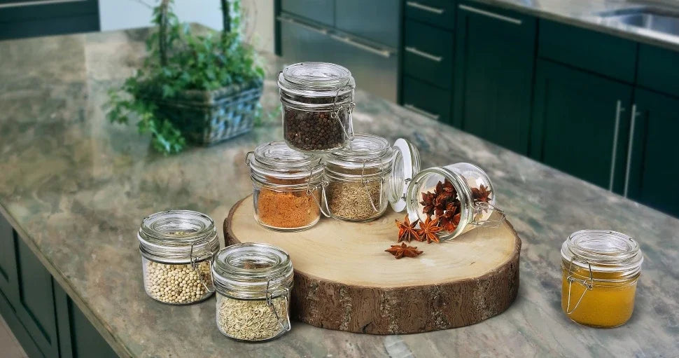 Mini Makers Set Glass Jars With Snap Lids