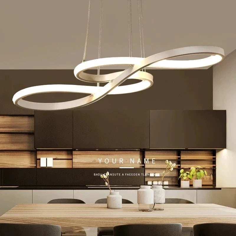 White Black Gold Led Pendant Light for Kitchen Dinning Room