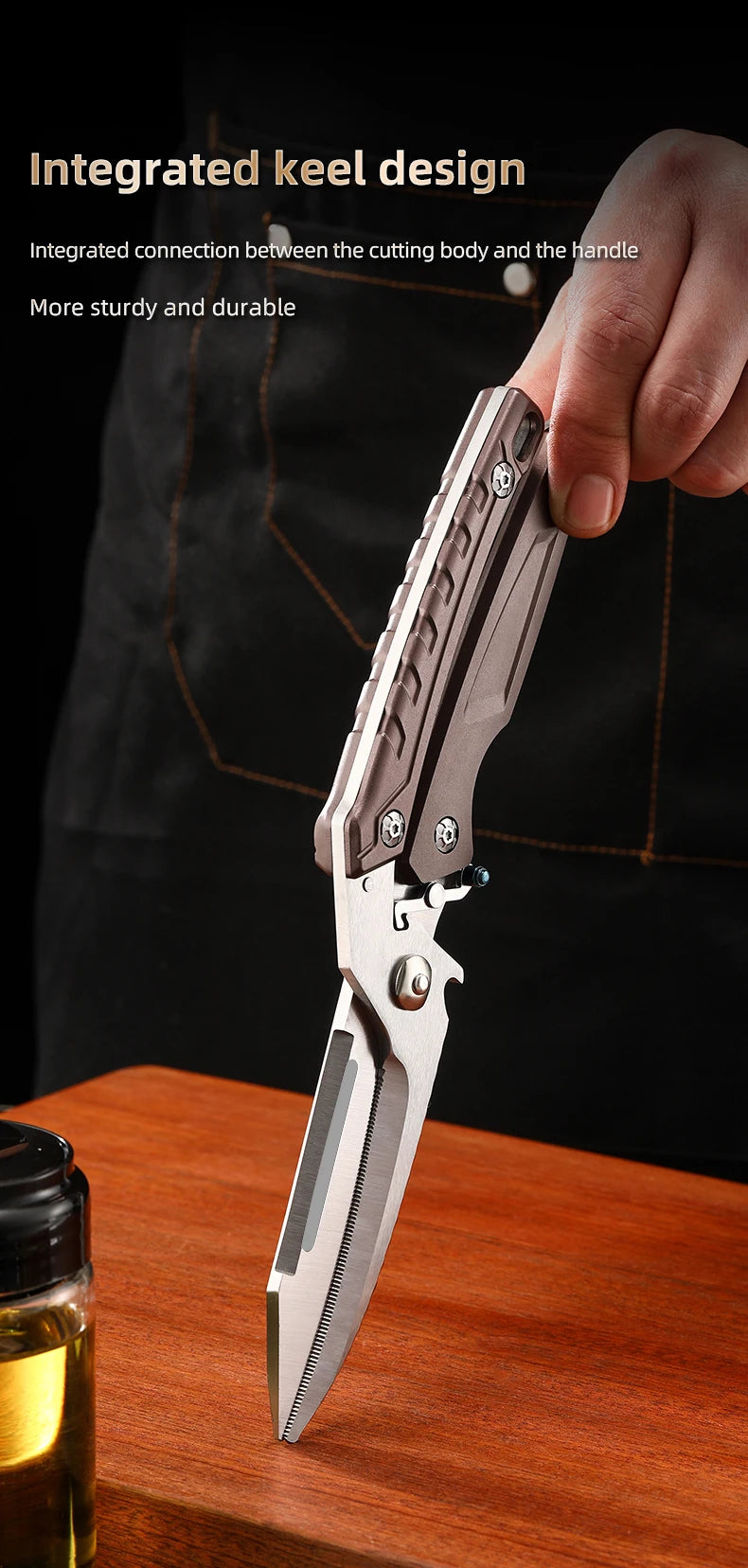 Heavy Duty Poultry Shears Professional Kitchen Stainless Steel