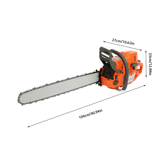 Gasoline Power Chain Saws For Outdoor Cutting And Yard Work