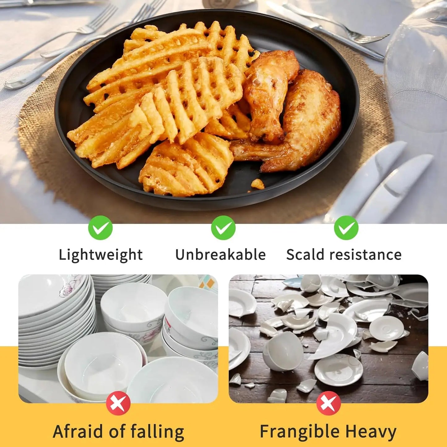 Wheat Straw Dinnerware Sets, Dinnerware Sets