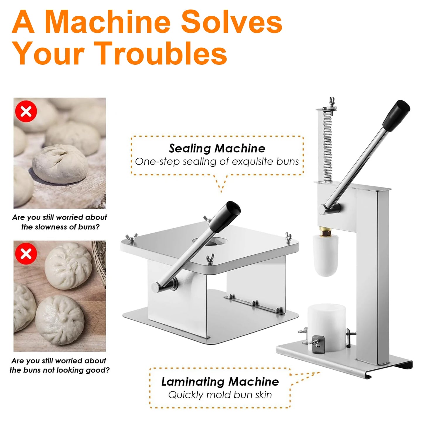 Baozi Maker Machine Semi Automatic Stainless Steel Buns Machine