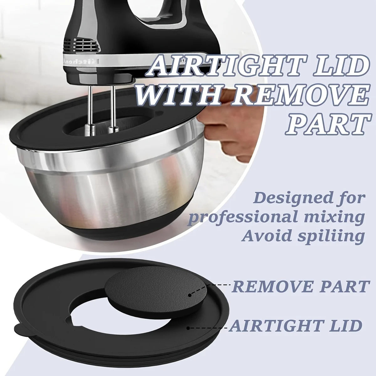 8pcs Mixing Bowls with Airtight Lids