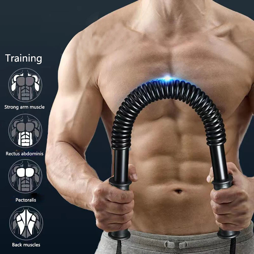 Spring Arm Strength Bar Trainer For Upper Body Workout