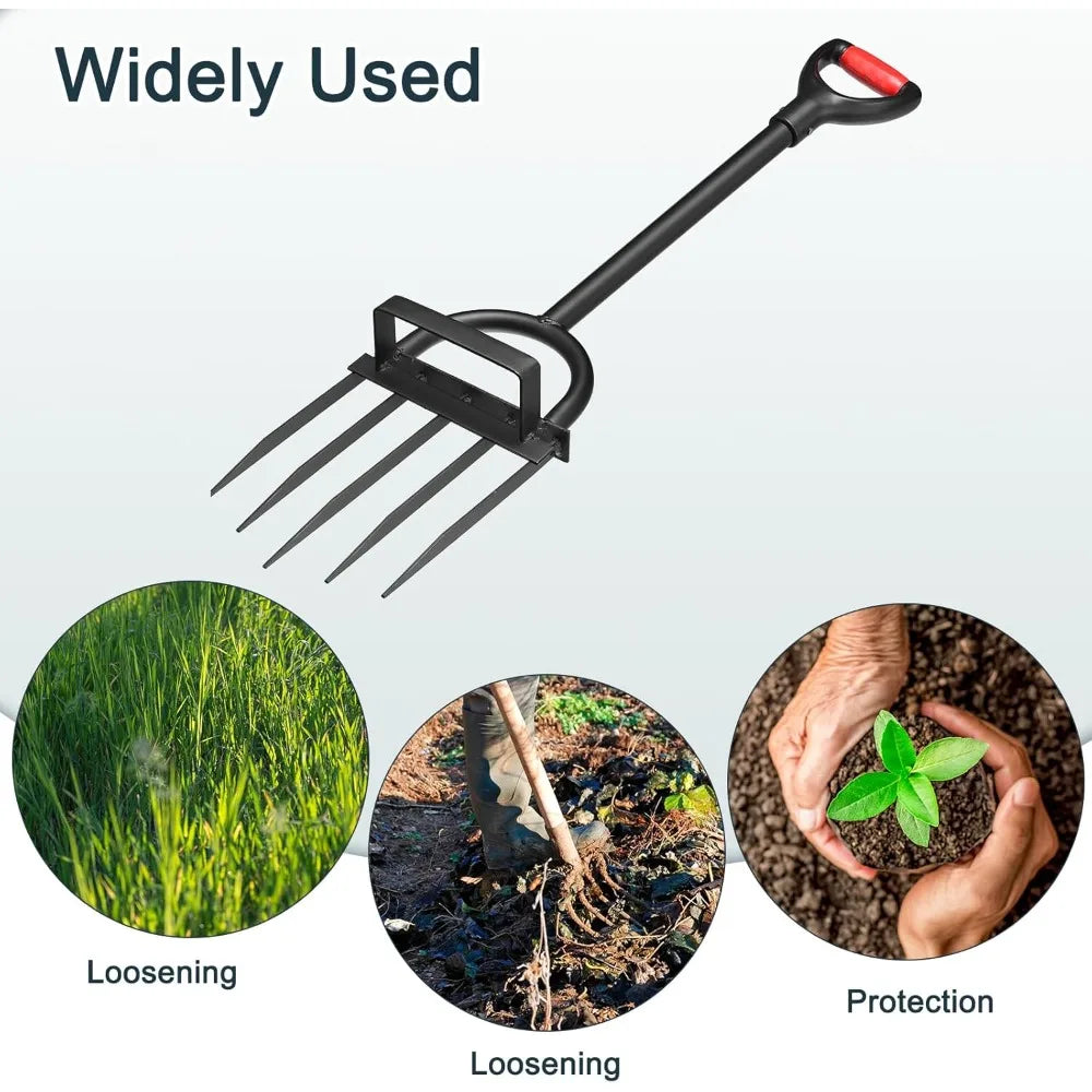 5-Tine Gardening Pitch Fork