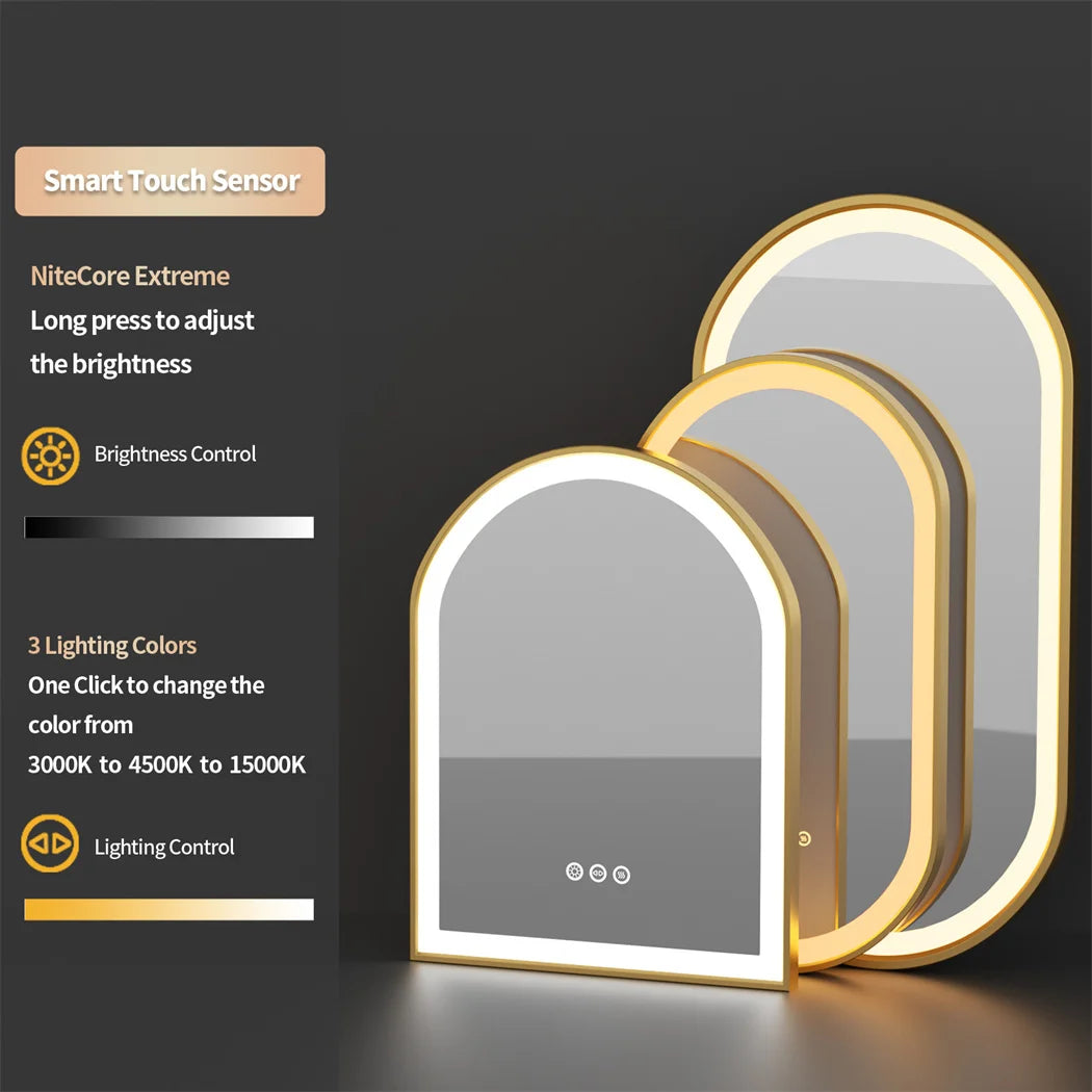LUVODI Luxury Oval Led Illuminated Bathroom Mirror