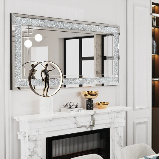 XXXL Large Charming Diamond Decorative Wall Mirror