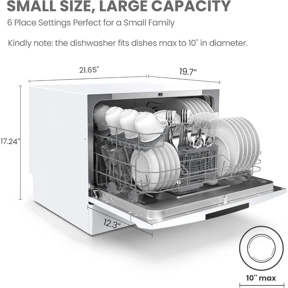 Portable Countertop Mini Dishwasher