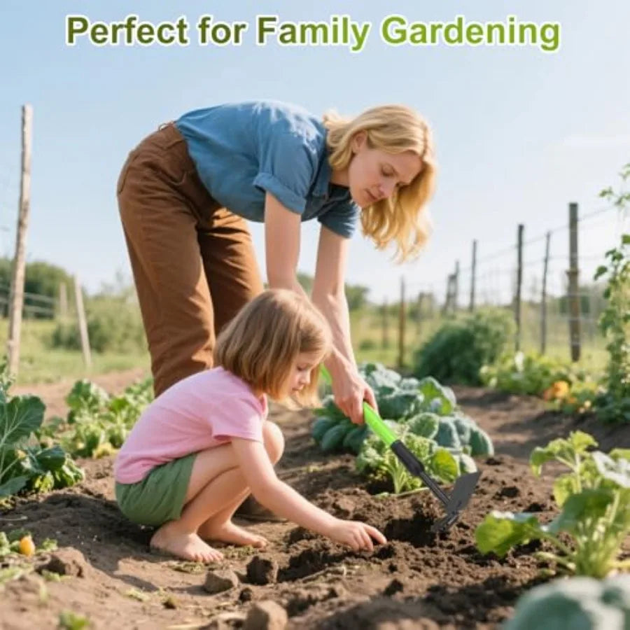 Telescopic Garden Hoe DualHead Weeding and Cultivating Tool