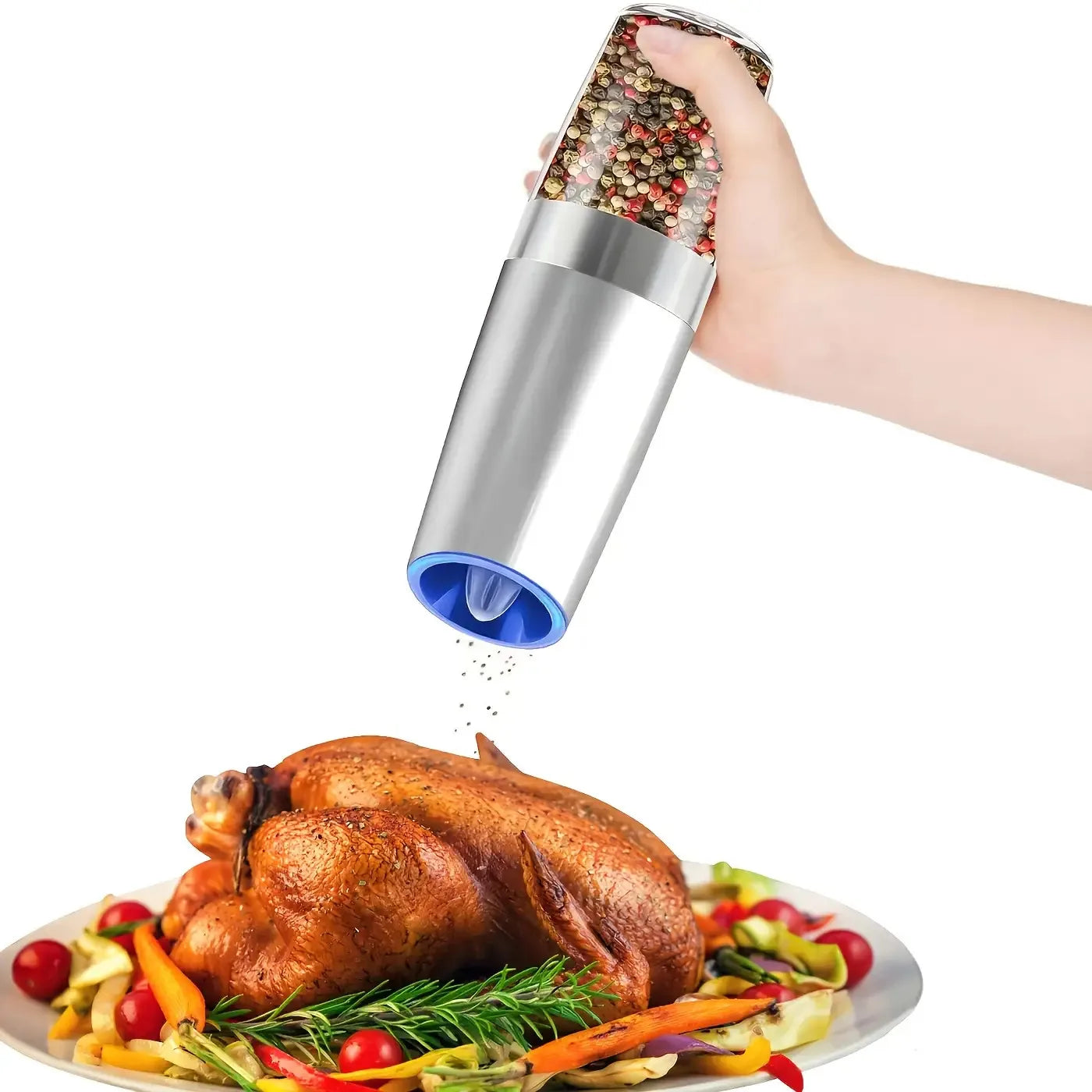 Automatic Salt And Pepper Grinder Set